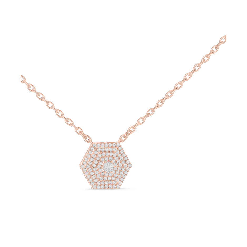 Nova Pendant — 0.70ct · 18K rose gold